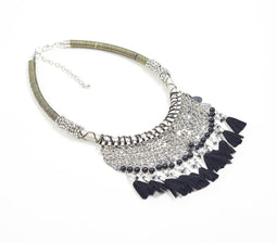 Tribal Choker Necklace with Extension Chain