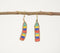 Tropical Party Beaded Dangle Earrings