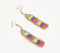 Tropical Party Beaded Dangle Earrings