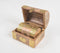 Vintage Brass & Wood Trinket Boxes Set of 2