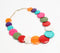 Vintage Resin Bead Rainbow Necklace