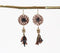 Webbed Raffia Dangle Earrings