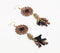 Webbed Raffia Dangle Earrings