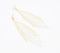 Wheaten Beaded Dangle Earrings