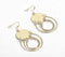 Whirly Brass & Iron Dangle Earrings