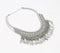 Woven Thread & Silver-Toned Iron Charms Bib Necklace