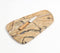 Abstract Cut Natural Marble Cheese Board with Knife