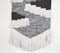 Abstract Tasseled Charcoal Cotton Wall Hanging