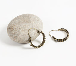 Antique Metallic Higgie Hoop earrings