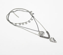 Antique Metallic Charm necklace