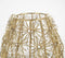 Antique gold-toned coiled floral iron Hurricane