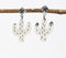 Antique Silver-Toned Brass Cactus Drop Earrings
