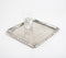 Antique Silver-Toned Aluminium Square Tray
