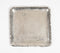 Antique Silver-Toned Aluminium Square Tray