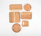 Assorted Acacia Wood Platters (set of 6)