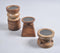 Assorted Natural Mango Wood Candle Holders (Set of 3)