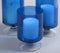 Aqua Tinted Glass Votives (set of 3)