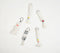 Assorted Macrame Bead Key Chains (set of 6)