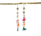 Bead Tasseled & Metallic Charm Earrings
