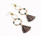 Beaded & Tasseled Shoulder-Duster Earrings