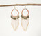 Beaded 'Pretty Peachy' Dangle Earrings