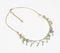 Aqua Beaded & Metallic Charm necklace