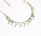 Aqua Beaded & Metallic Charm necklace