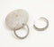 Antique Silver-Toned Iron C-Hoop Earrings