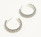 Antique Silver-Toned Iron C-Hoop Earrings