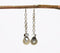 Antique Iron Drop Charm Earrings