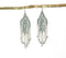 Beaded Metallic Disco Dangle Earrings