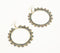 Beaded Ethnic Hoop Earrings
