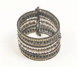 Beaded Monochrome Stacked Bracelet