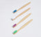 Assorted Bamboo Toothbrushes (set of 4)