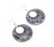 Beaded Retro Disc Earrings