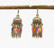 Beaded Spike Dangle earrings