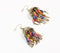 Beaded Spike Dangle earrings