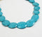 Aqua Cracked Resin Gems Necklace