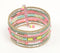 Beaded Neon-Pastel Stacked Boho Bracelet