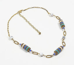 Beads of Glory Multicolor Brass Necklace