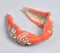 Beads & Stones Embroidered Salmon Pink Hair Band