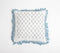 Block Printed Floral Cushion Cover with Fenced Edges