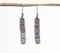 Blues party beaded dangle earrings