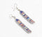 Blues party beaded dangle earrings
