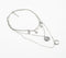 Bohemian Silver Tones Multi-Layered Necklace