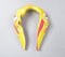 Birds-Embroidered Yellow Fabric Hair Band