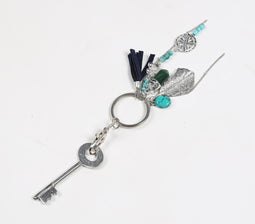 Boho Charms Metallic Keychain