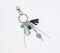 Boho Charms Metallic Keychain