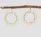 Boho Beaded Hoop Earrings