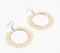 Boho Beaded Hoop Earrings